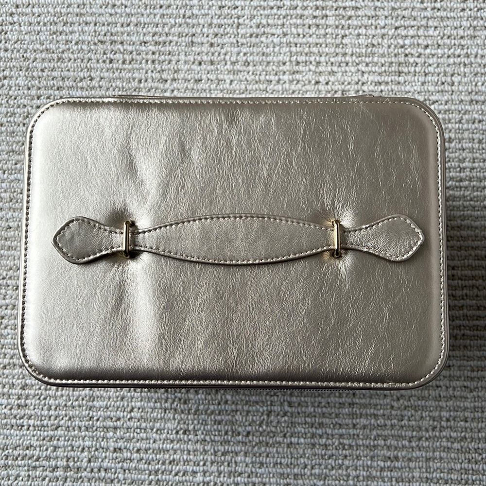 CPB large cosmetic bag with handle and mirror